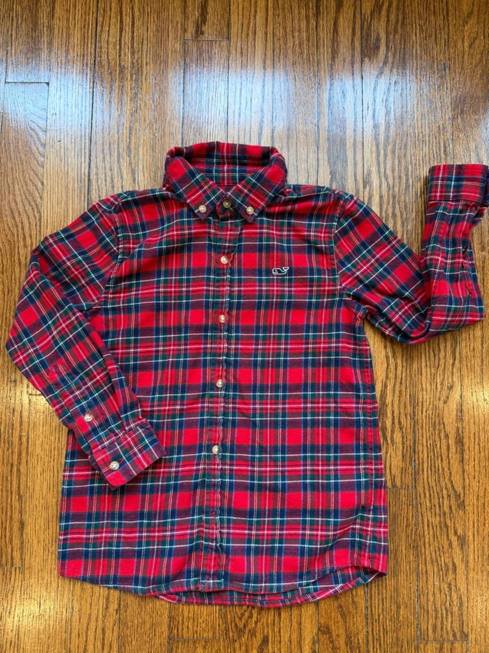 Vineyard Vines Red Plaid Button-Down Shirt